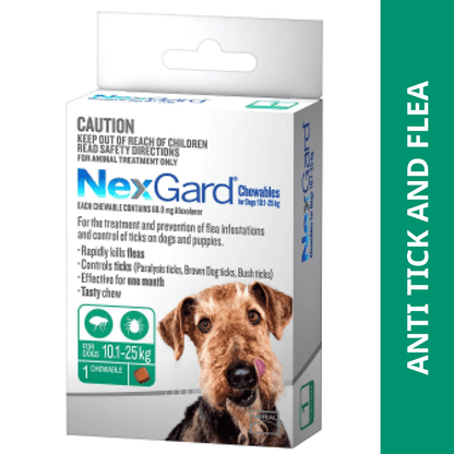 Boehringer Ingelheim Nexgard (Afoxolaner) (10 to 25kg) Dog Tick & Flea Control Tablet (3 tablets)