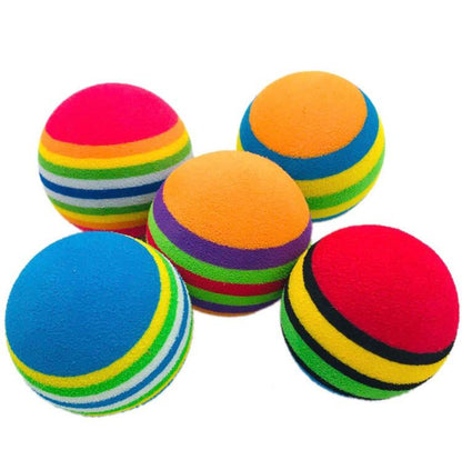 KUTKUT Foam Balls for Cats (Rainbow)