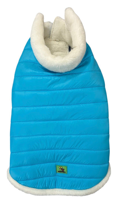 Woofiezz Warm & Comfortable Winter Jackets for Dogs and Cats (Turquoise)