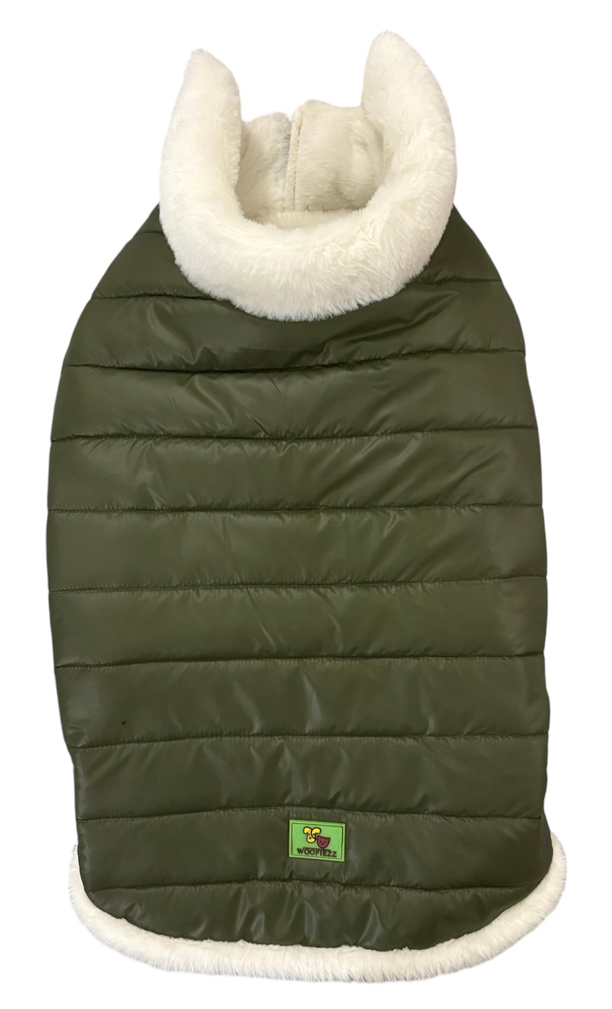 Woofiezz Warm & Comfortable Winter Jackets for Dogs and Cats (Olive Green)