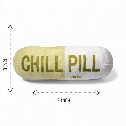 Talking Dog Chill Pill Plush Toy for Dogs (Olive)