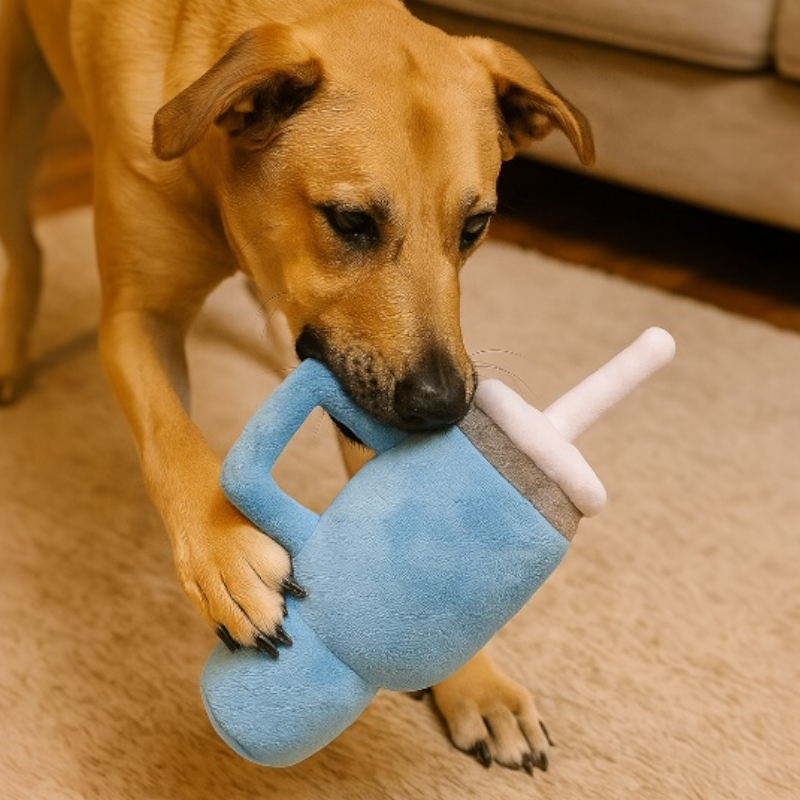Talking Dog Club Tumbler Plush Toy For Dogs (Blue)