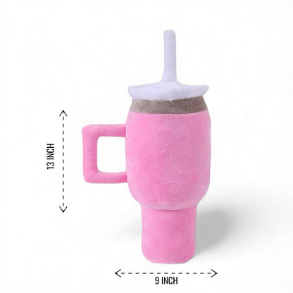 Talking Dog Club Tumbler Plush Toy For Dogs (Pink)