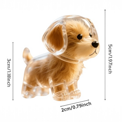 Talking Dog Club Standing Dog Hair Keepsake Capsule Key Chain