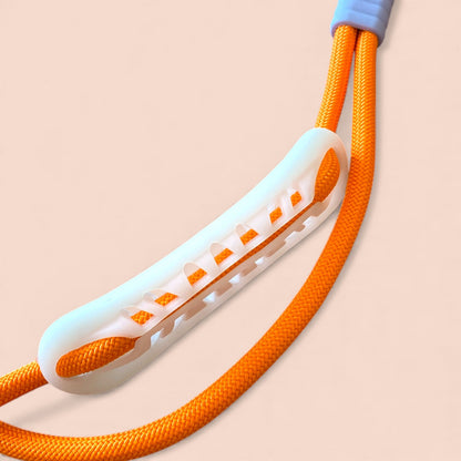 Talking Dog Club Extra Strong Vivid Handle Leash for Dogs (Orange/Purple)