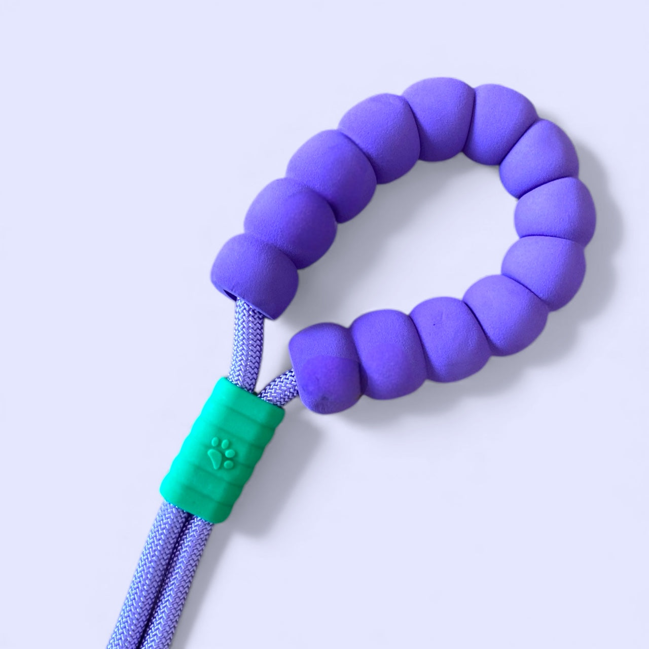 Talking Dog Club Extra Strong Vivid Handle Leash for Dogs (Purple/Purple)