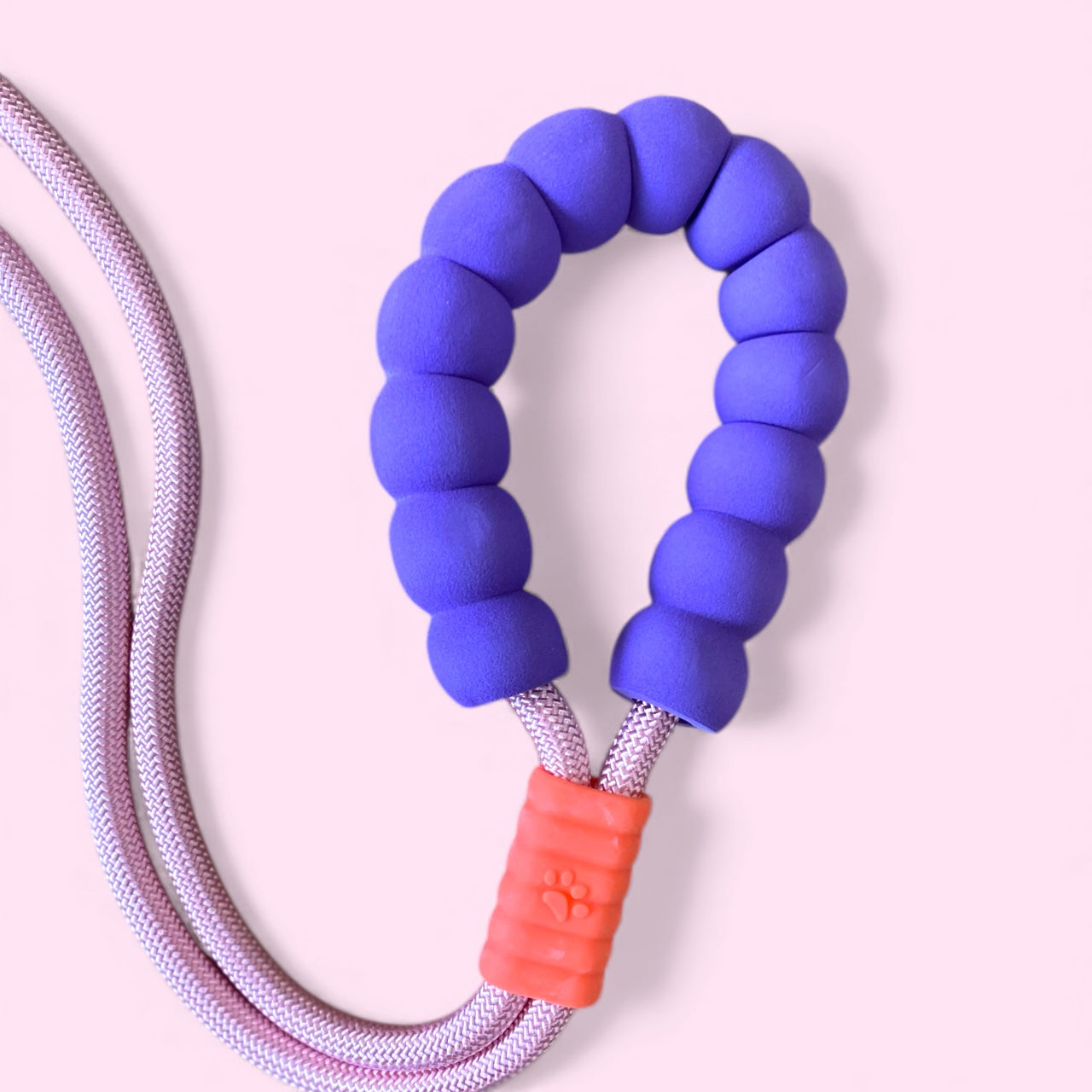 Talking Dog Club Extra Strong Vivid Handle Leash for Dogs (Pink/Purple)