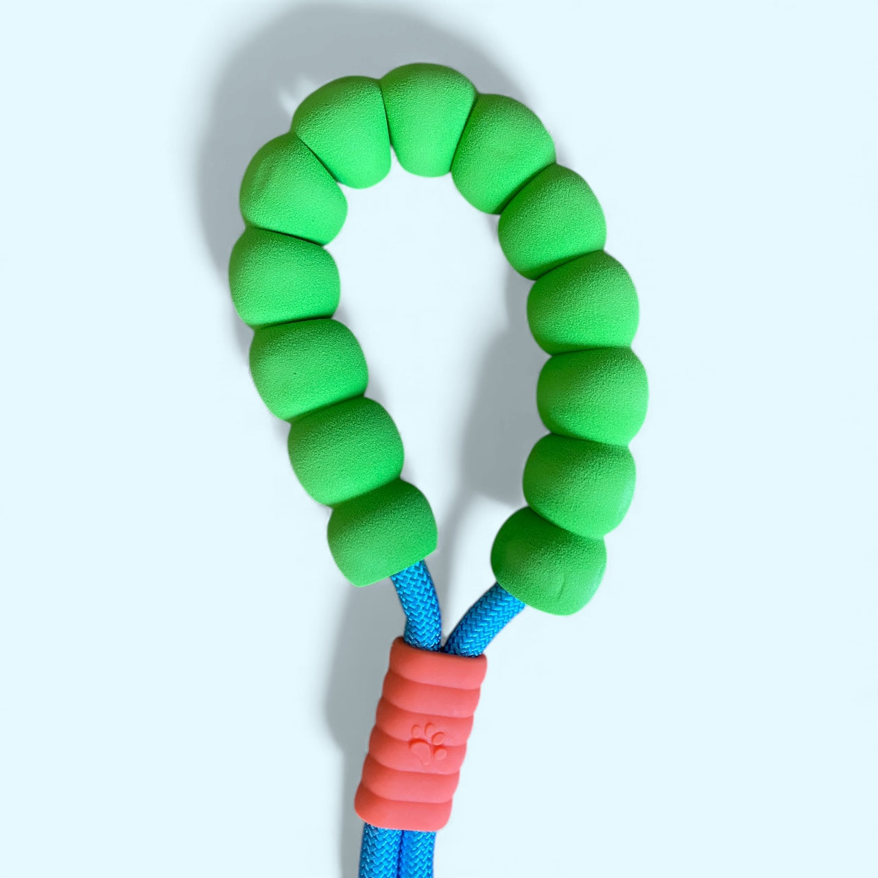 Talking Dog Club Extra Strong Vivid Handle Leash for Dogs (Blue/Green)