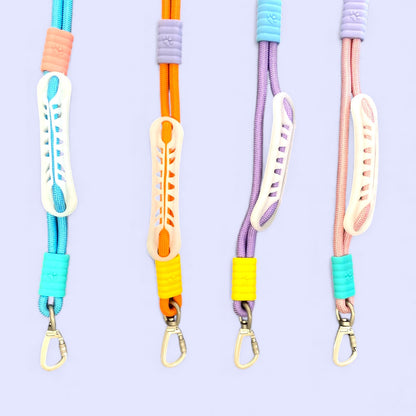 Talking Dog Club Extra Strong Vivid Handle Leash for Dogs (Purple/Purple)