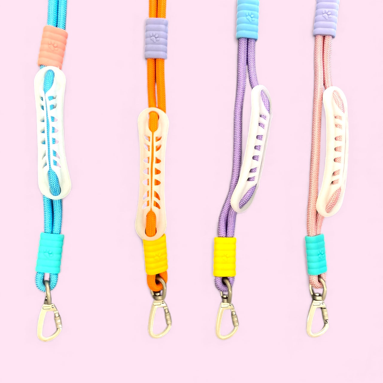 Talking Dog Club Extra Strong Vivid Handle Leash for Dogs (Pink/Purple)