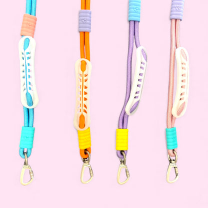 Talking Dog Club Extra Strong Vivid Handle Leash for Dogs (Pink/Purple)