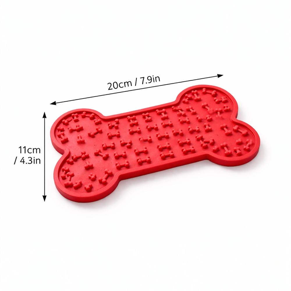 Talking Dog Club Lickable Bone Shaped Lick Mat for Dogs
