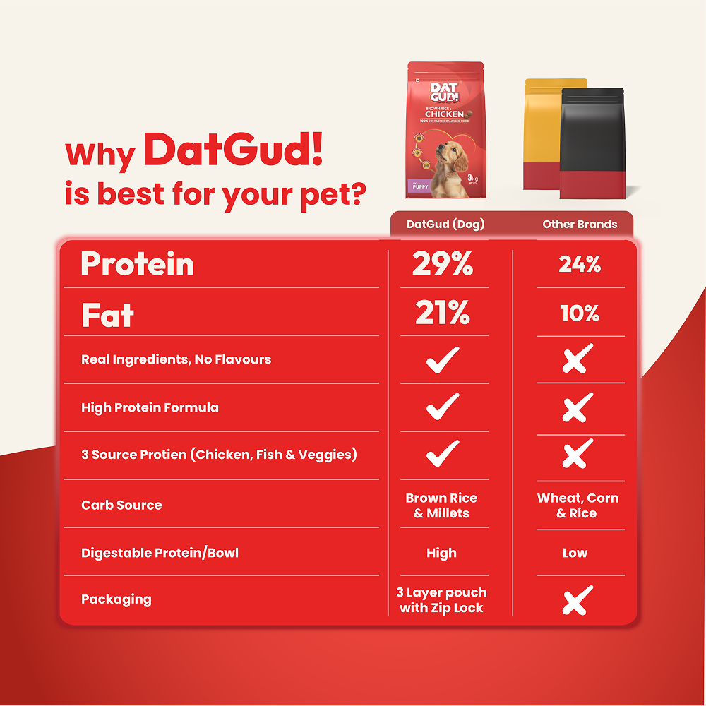 DatGud Chicken & Brown Rice Puppy Dog Dry Food