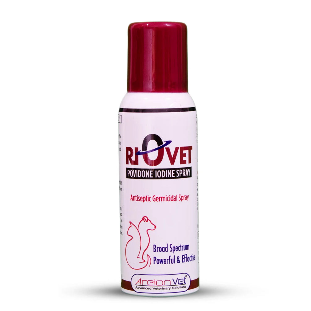 Areion Vet Riovet Spray (Povidone Iodine) for Dogs and Cats