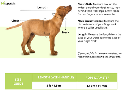 HUFT Xplorers Rope Leash for Dogs (Orange)