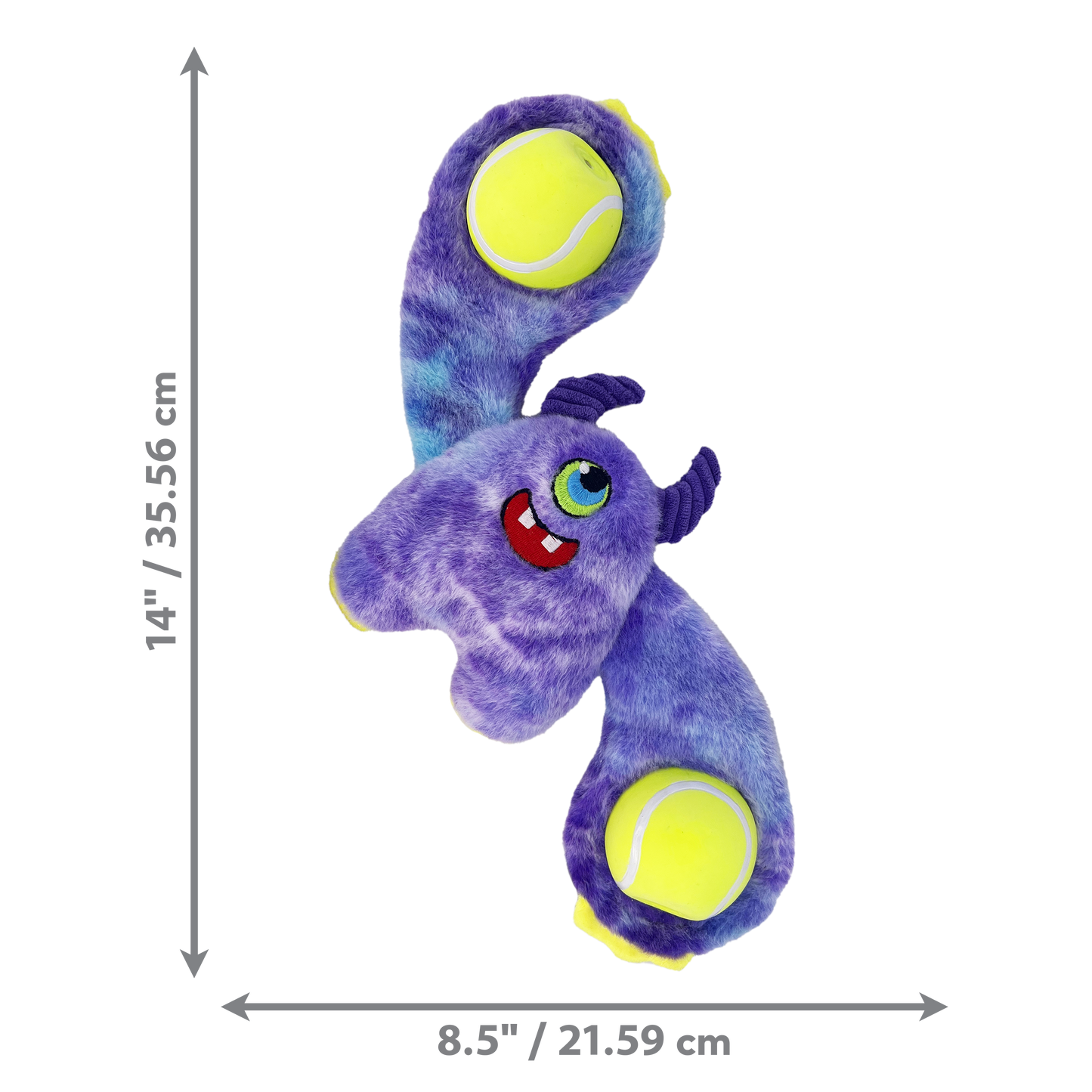 Kong Woozles Monster Plush Toy for Dogs (Purple)