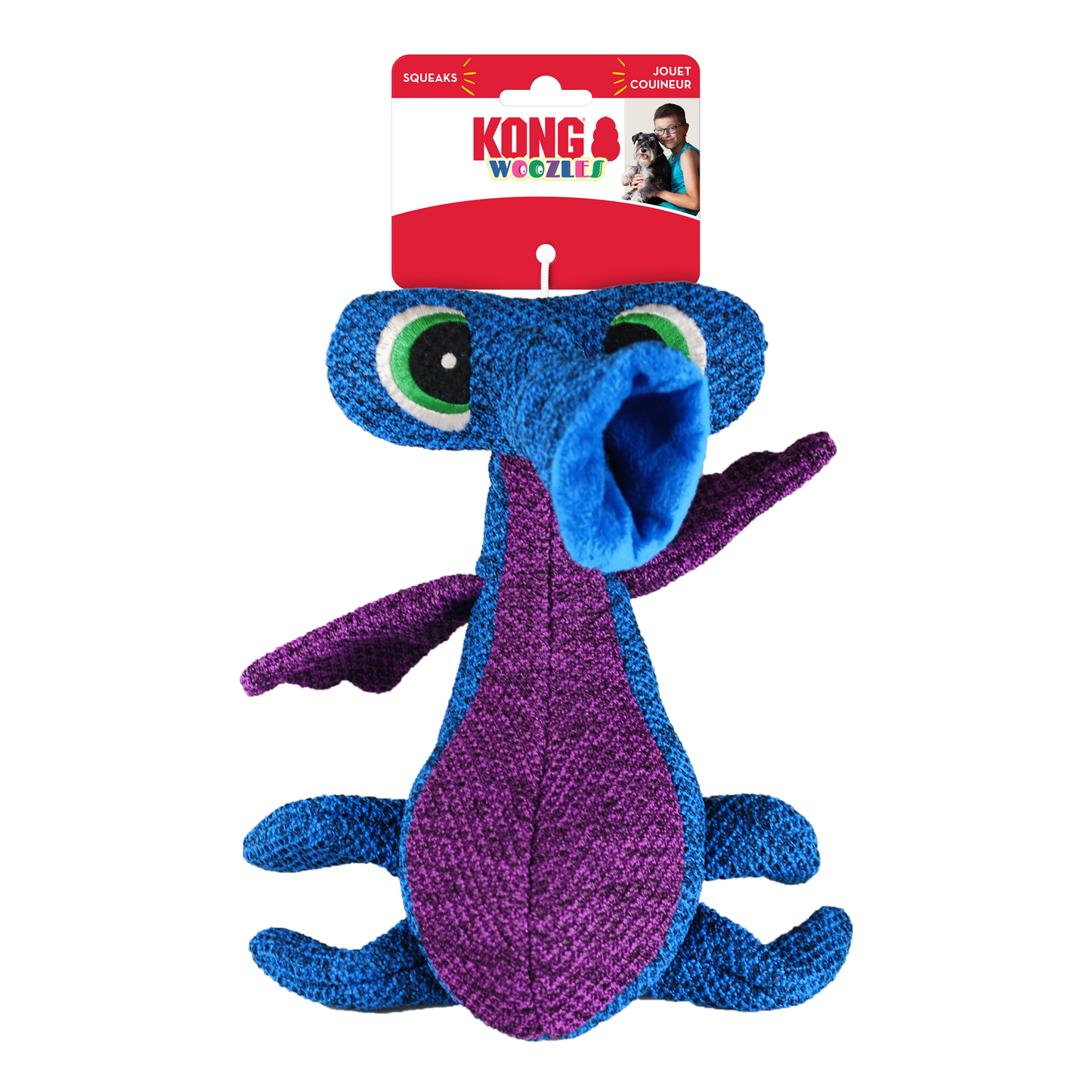 Kong Woozles Toy for Dogs (Blue)