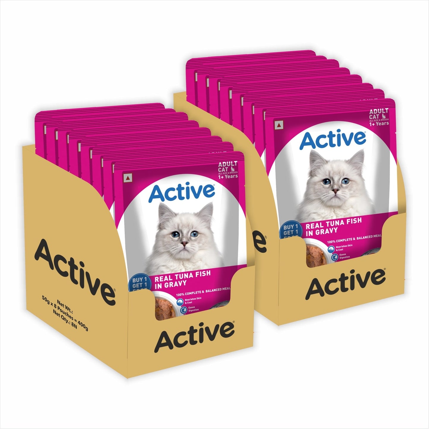 Active Real Tuna Fish in Gravy Adult Cat Wet Food ( Buy 1 Get 1 )
