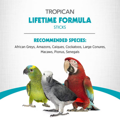 Hagen Tropican Lifetime Formula Sticks Bird Food