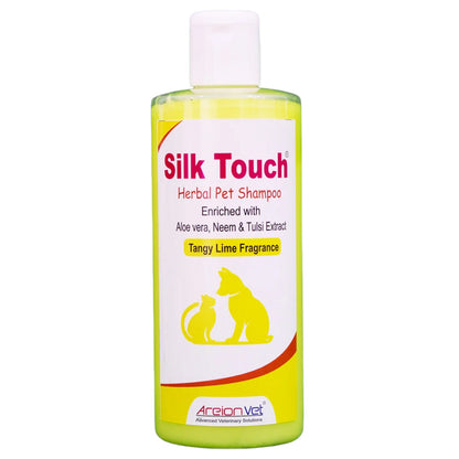 Areion Vet Silk Touch Shampoo Tangy Lime Fragrance for Dogs and Cats