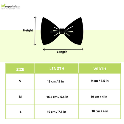 Skatrs Heart Bowtie for Dogs and Cats