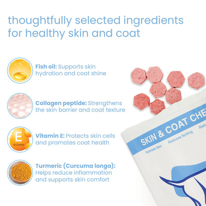 Nootie+ Omega Rich Skin & Coat Support Chews Supplement for Dogs
