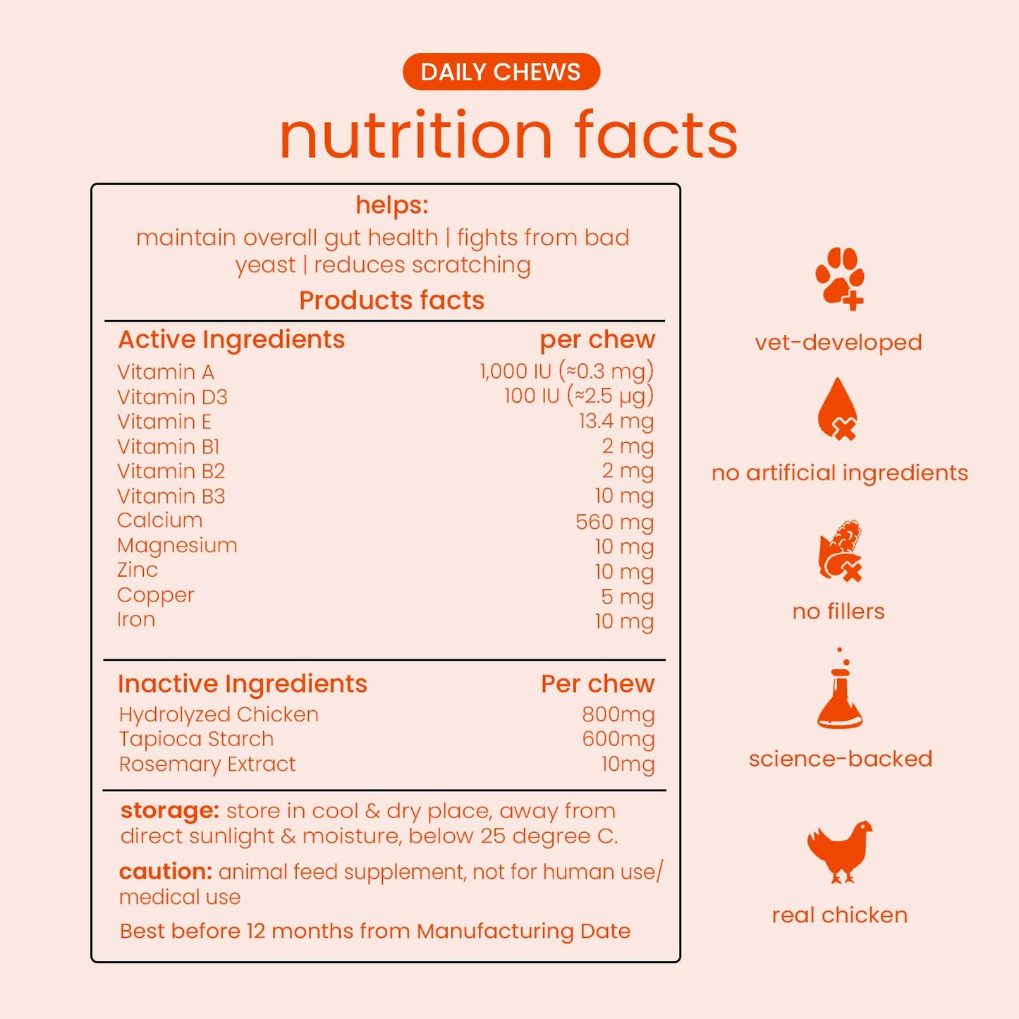 Nootie+ Multivitamin Daily Chews Supplement for Dogs