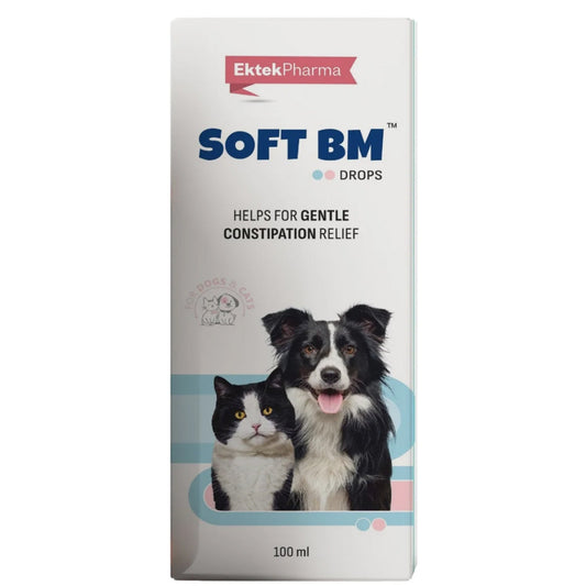 Ek Tek Soft BM Drops Constipation Relief for Dogs and Cats