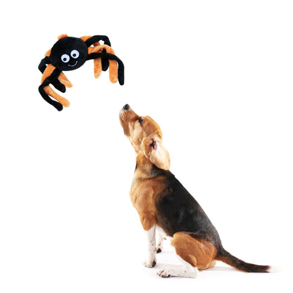 Zippy Paws Halloween Spider Grunterz Plush Toy for Dogs