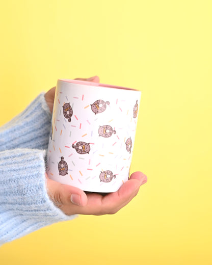 Furry Tales Sprinkles Hearts Fish Ceramic Coffee Mug (White)