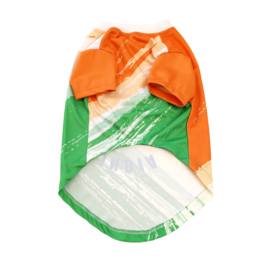 Pets Way Team India Spirit Tshirt for Dogs