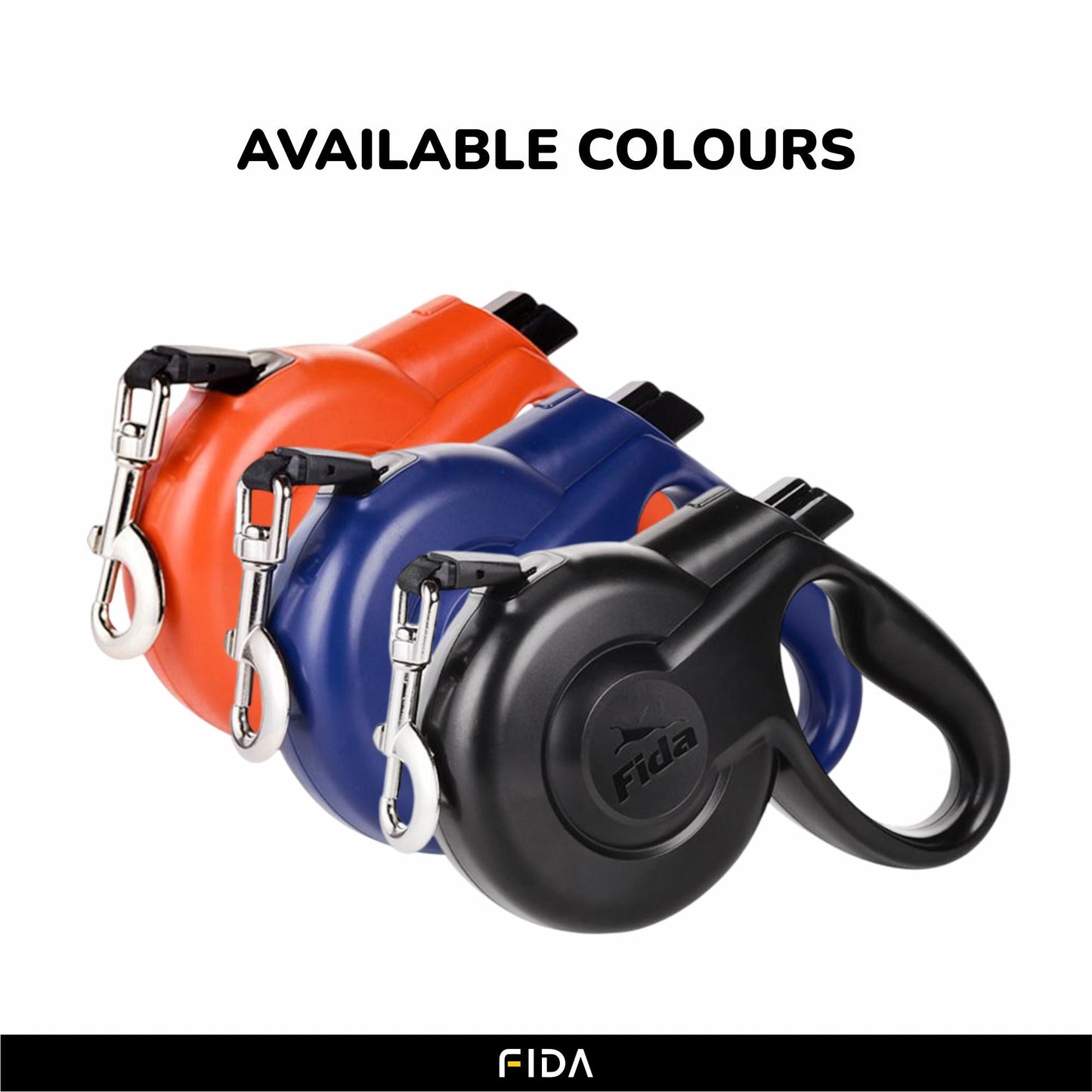 Fida Styleash Retractable Leash for Dogs (Blue)
