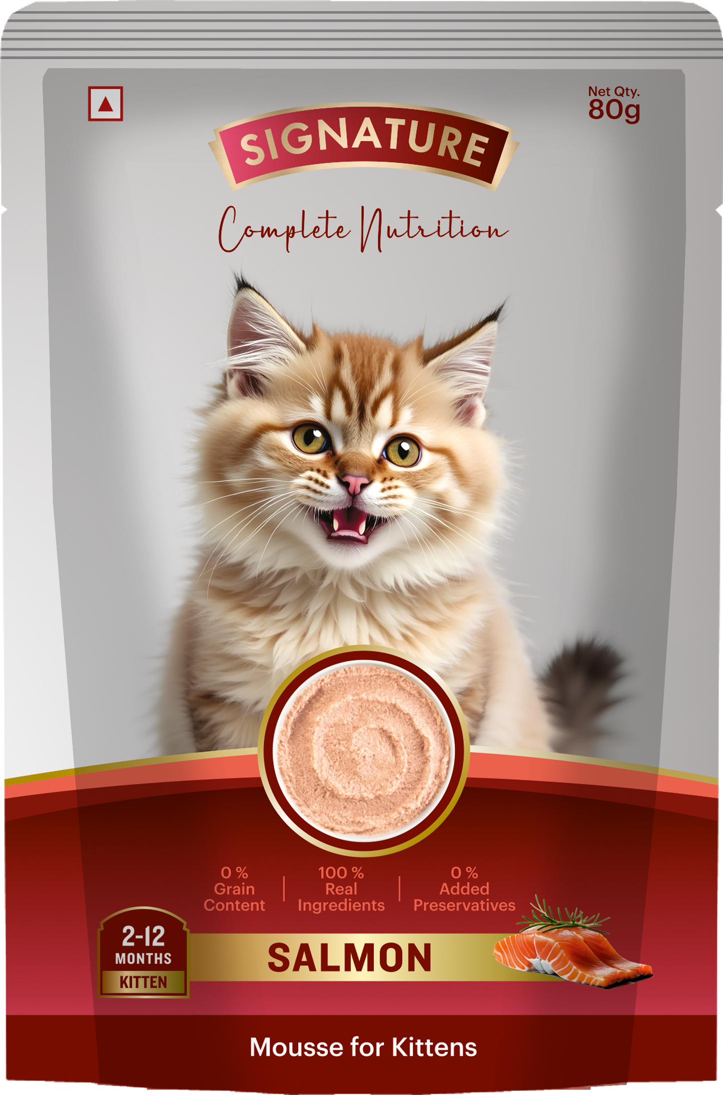 Signature Grain Zero Salmon Mousse Kitten Cat Wet Food