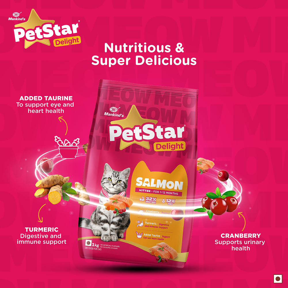 Mankind PetStar Salmon Kitten Cat Dry Food