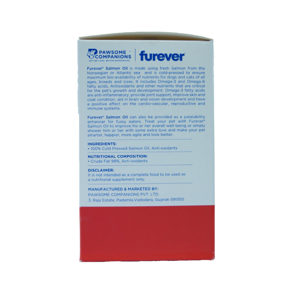Pawsome Companion Furever Salmon Oil for Dogs & Cats 500ml