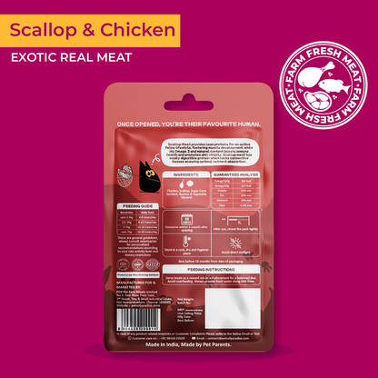 Purrkins Scallop & Chicken Soft Jerky Cat Treats