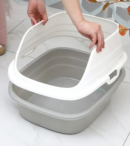 Skatrs High Sided Splash Proof & Spacious Litter Box for Cats