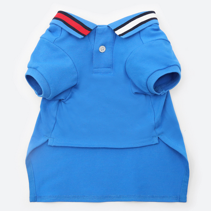 Tommy Hilfiger Flag Collar and Cluff Polo Tshirt for Dogs (Shocking Blue)