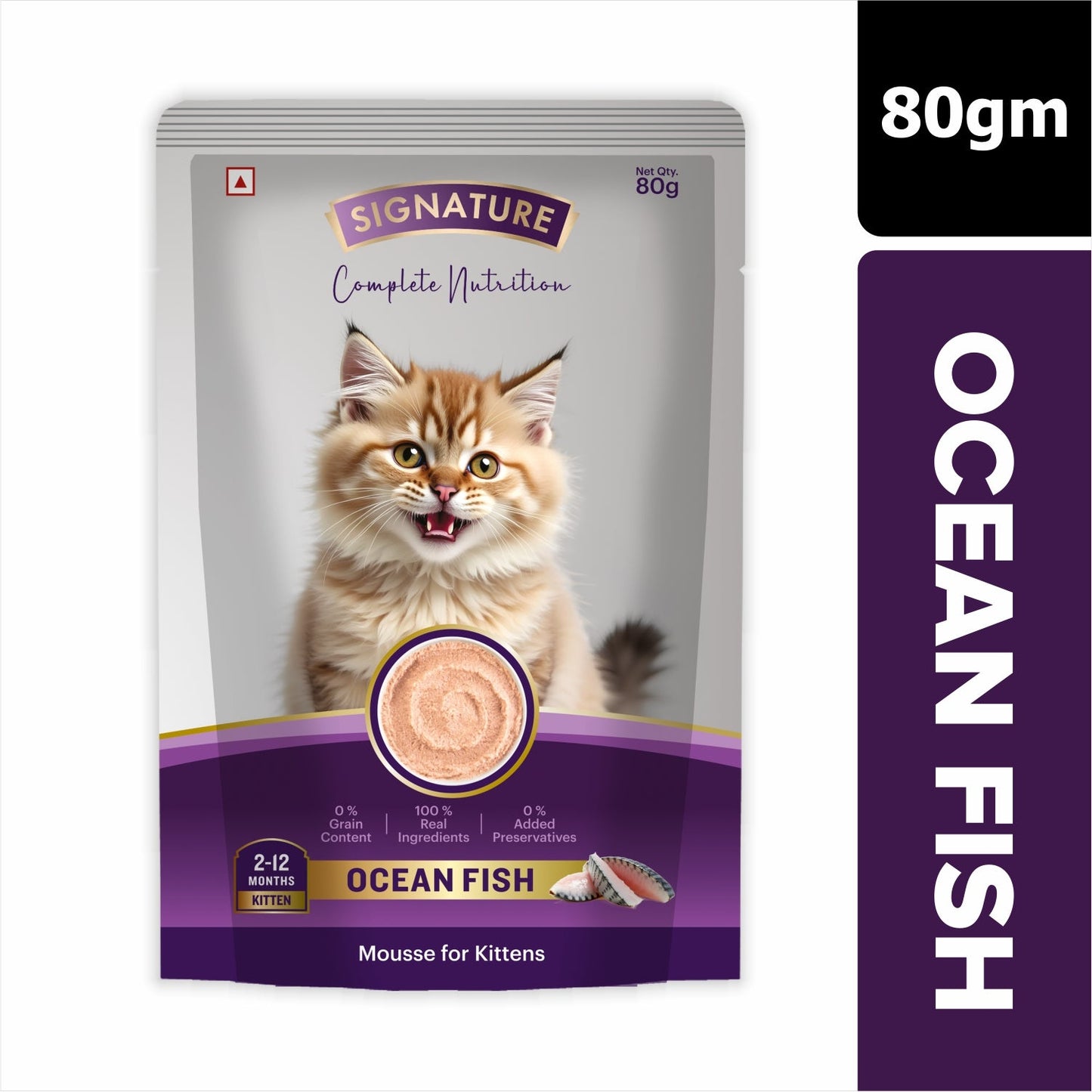 Signature Grain Zero Ocean Fish Mousse Kitten Cat Wet Food