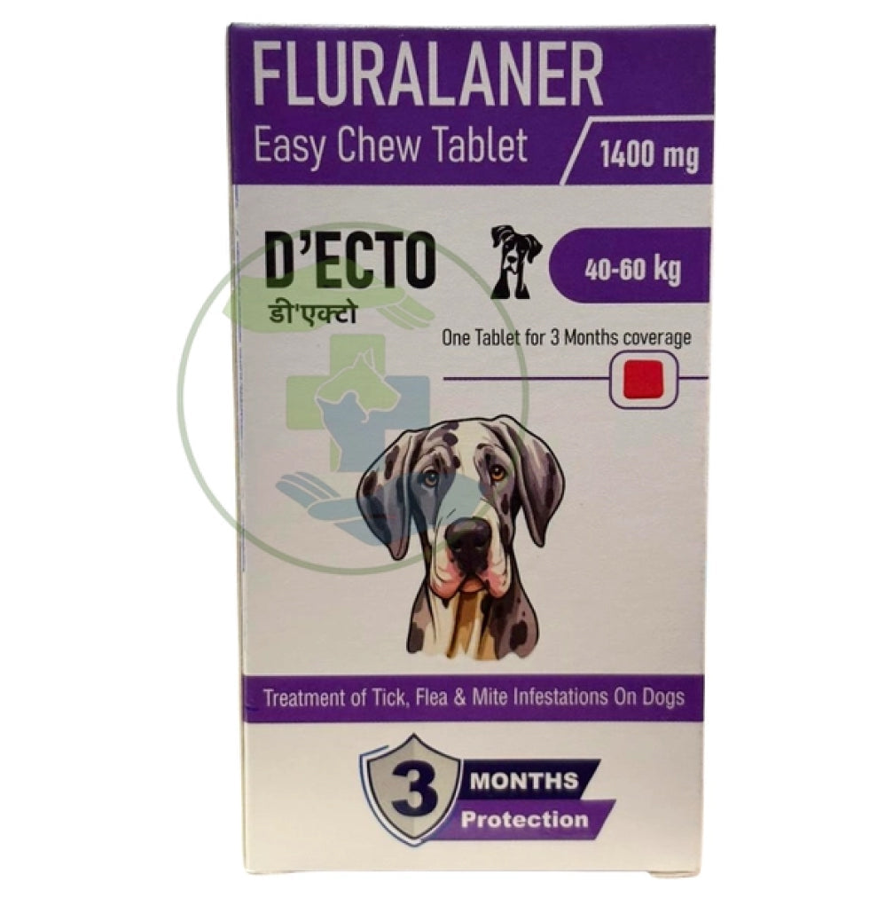 Sihil D Ecto Fluralaner 1400mg Tablet for Dogs 40 to 60kg