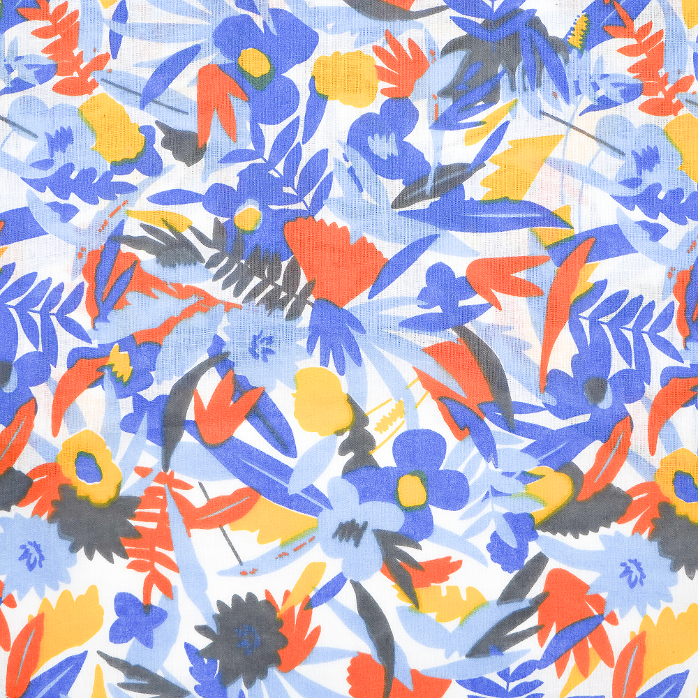 Skatrs Cotton Shirt for Dogs and Cats (Blue Beach Print)