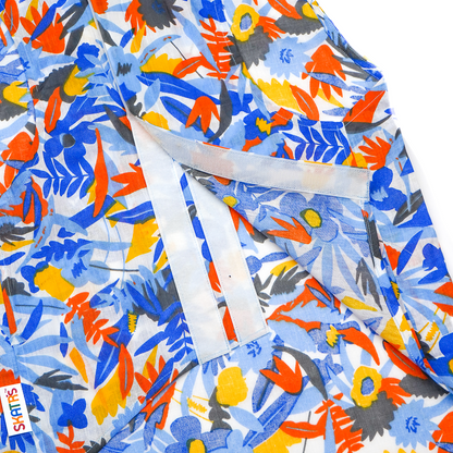 Skatrs Cotton Shirt for Dogs and Cats (Blue Beach Print)