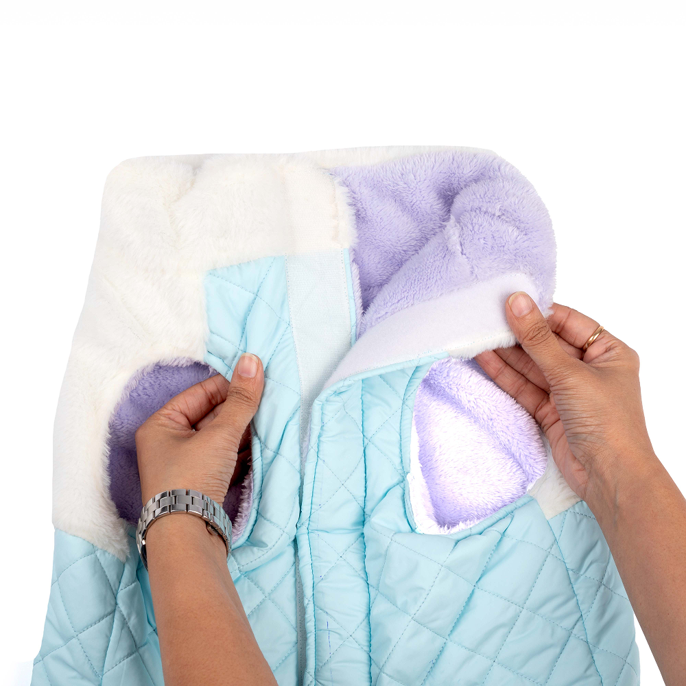Pets Way Cozyquilt Winter Jacket for Dogs (Sky)