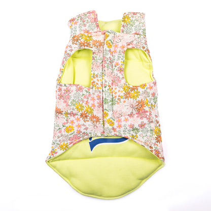 Pets Way Superstar Reversible Check Winter Jacket for Dogs (Lime)