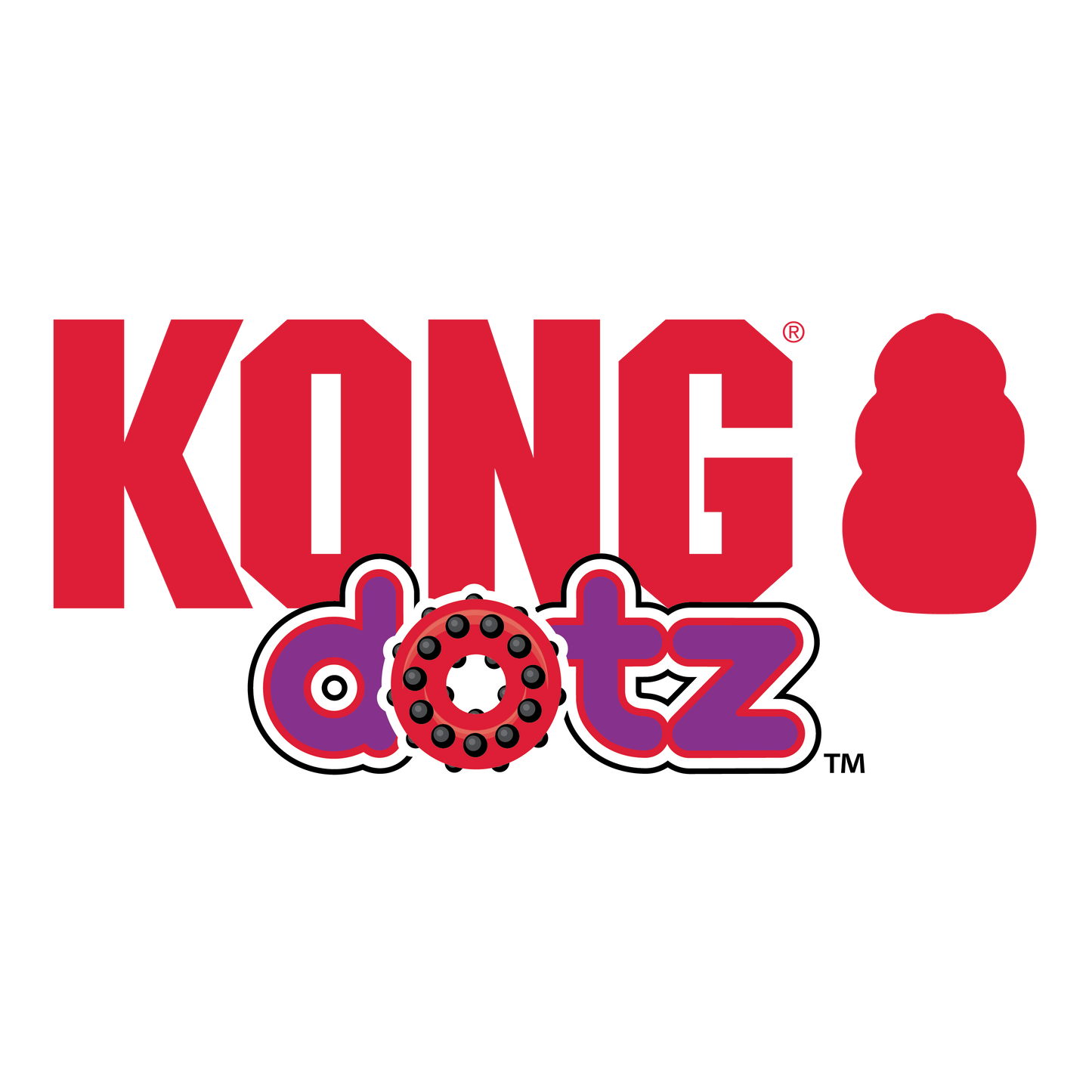 Kong Dotz Triangle Toy for Dogs (Purple & Pink)