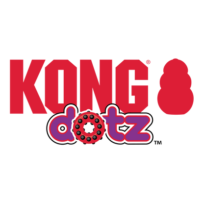 Kong Dotz Triangle Toy for Dogs (Purple & Pink)
