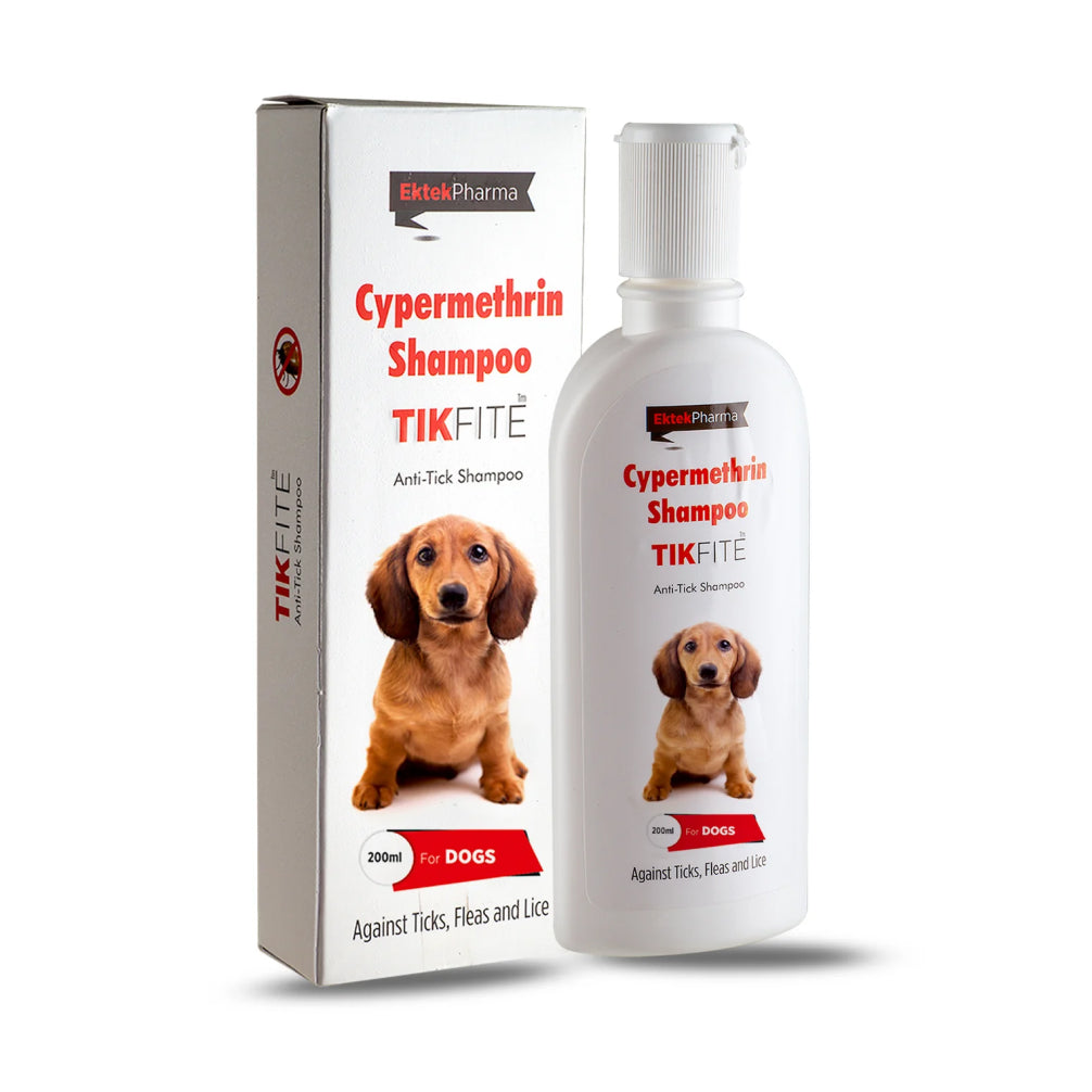 Ek Tek Tikfite Shampoo (Cypermethrin) for Dogs