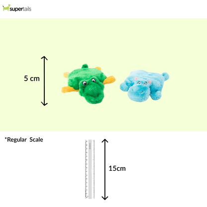 Zippy Paws Squeakie Pads Hippo & Aligator Plush Toy for Dogs