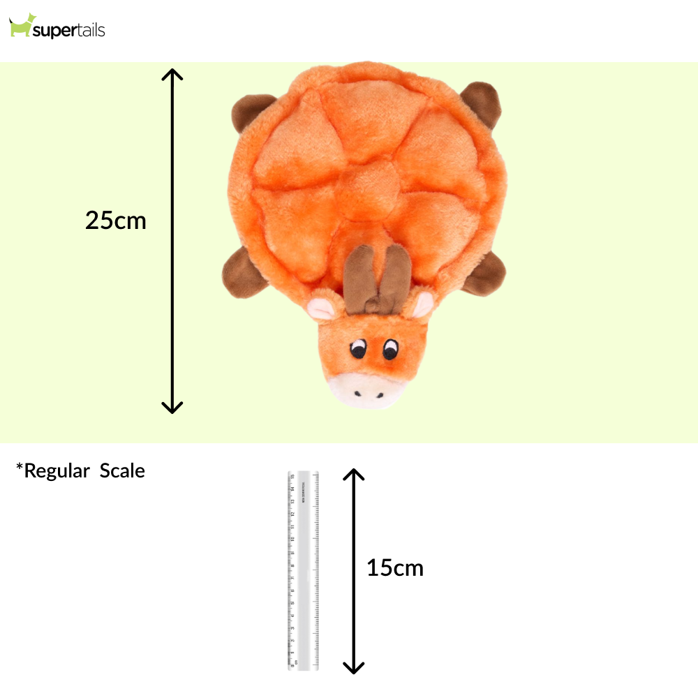 Zippy Paws Squeakie Crawler Moody the Moose Plush Toy for Dogs