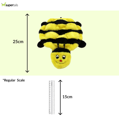Zippy Paws Squeakie Crawler Bertie the Bee Plush Toy for Dogs